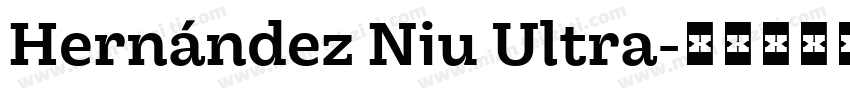 Hernández Niu Ultra字体转换
